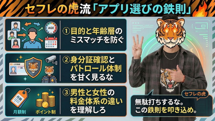 セフレが見つかるアプリの選び方