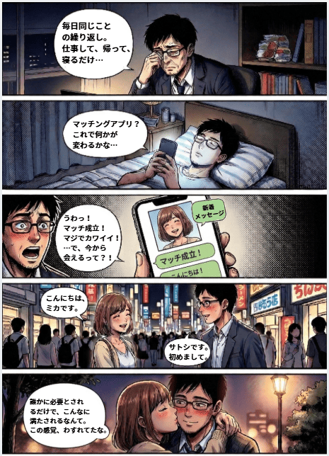 セフレを探した人の漫画